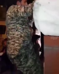 درگیری نیروی انتظامی با مردم زلزله زده