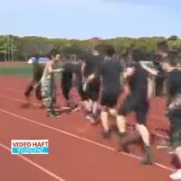 هماهنگی عجیب آتش نشان های چینی