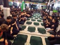 مراسم سینه زنی شب هشتم محرم 97 ، محمد جواد رضایی ( من ساقی طفلانم )