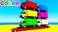 کارتون ماشین ها : مسابقه کامیون های بزرگ رنگی
