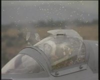 تست خروج اضطراری خلبان هواپیمای جنگده