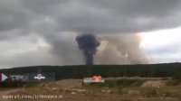 انفجارها در انبار مهمات روسيه
