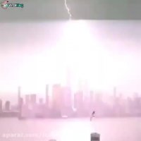 صحنه هایی هولناک از برخورد صاعقه