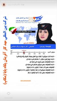 آموزش رنگ و مش در تهران خانم نفیسه رجب