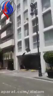 فیلمی از لحظه زلزله مهیب 7.1 ریشتری در مکزیک