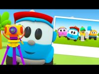 ماشینها کارتون ماشین بازی کودکانه : کامیون لئو و دوربین عکاسی