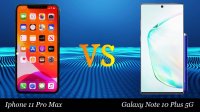 مقایسه کامل دو گوشی آیفون 11 پرو مکس و گلکسی نوت 10 پلاس 5G را ببینید