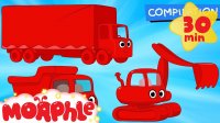 کارتون مورفل و میلا کوچولو - تبدیل شدن به کامیون بزرگ قرمز و ماشینهای دیگر