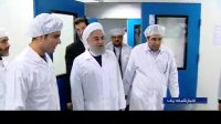 بازدید روحانی از بخش‌های مختلف شرکت داروسازی تهران شیمی