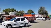 اعتصاب کامیون داران شهرستان خمین