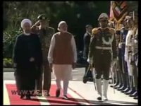 استقبال رسمی از نخست وزیر هند