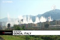 انهدام پل‌ جنوای ایتالیا با 550 کیلو ماده منفجره