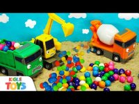 فیلم ماشین سنگین کودکانه : ماشین پلیس های کوچولو و آدامس بادکنکی رنگی