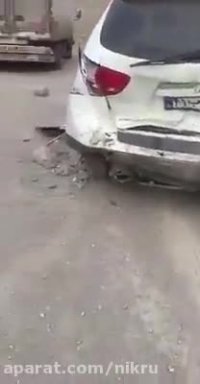 راننده دیوانه نیسان دو افسر پلیس راه مازندران زیر گرفت!