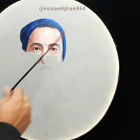 آموزش رنگ روغن روی دف