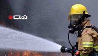 رفتن آتش نشانان به طبقه منفی چهار ساختمان وزارت نیرو