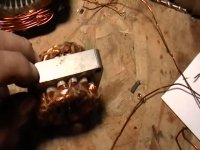 Removing copper from an electric motor.
