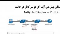 چه مشکلی پیش می آید ارتباط دستگاه های شبکه در حالت HalfDuplex-FullDuplex باشد؟