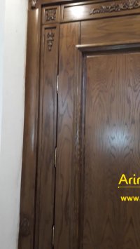 درب تمام چوب لابی