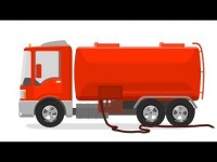 کارتون ماشین ها و دختر مکانیک : پمپ بنزین و تانکر حمل سوخت