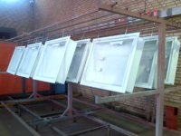 خط رنگ پودری الکترواستاتیکی شرکت پارس انرژی برای محصولات از جمله جعبه های آتشنشانی_تابلو برق_سینی کابل_نردبان کابل_جانکشن باکس