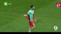 گرم کردن بازیکنان پرسپولیس پیش از شروع دیدار مقابل اولسان