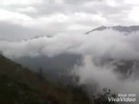 روستای سپارده پنهان شده در مه!