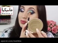 آموزش میکاپ و آرایش صورت با سایه آبی 6