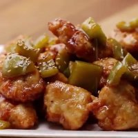 مرغ سوخاری با سس سویا 