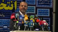 نشست خبری رستم قاسمی بعد از ثبت‌نام انتخابات
