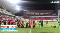 شادی پرسپولیسی ها پس از صعود به نیمه نهایی آسیا