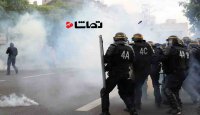 برخورد خشن پلیس فرانسه با تظاهرکنندگان