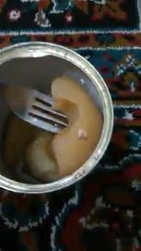 کرم در کمپوت سیب