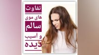 تفاوت های موی سالم و موی آسیب دیده