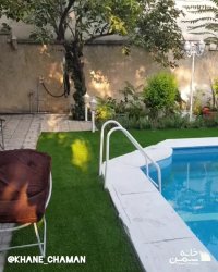پروژه نصب چمن مصنوعی دور استخر | خانه چمن