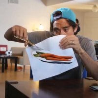 خلاقیت زچ کینگ - هویج کاغذی