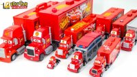 ماشین آتش نشانی و کامیون اسباب بازی مک کویین : یادگیری رنگ ها به انگلیسی با ماشین اسباب بازی