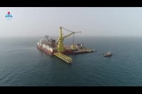 نصب نخستین گوی شناور پایانه نفتی جاسک