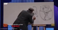 اجرای کشیدن کاریکاتور داوران توسط محمد پوررضا در فصل دوم عصر جدید