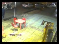 صحنه دزدیدن مرغ بریان از کنار خیابان در ایران