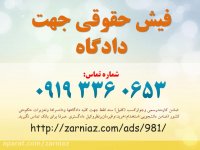 فیش حقوقی برای دادگاه - زرنیاز - 09193360653
