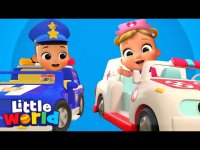 شعر ماشین آمبولانس کودکانه ...  کارتون دنیای کوچولوها