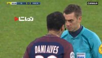 اخراج بچه گانه دنی آلوز در بازی با لیون