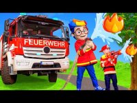 فیلم ماشین بازی کودکانه ماشین آتش نشانی بزرگ و واقعی