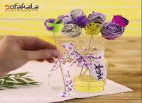 طریقه ساخت گل کاغذی