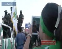 رژه نیروهای گردان‌های قسام در فلسطین