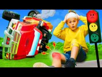 فیلم ماشین بازی کودکانه و یادگیری قوانین راهنمایی و رانندگی