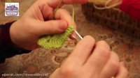 آموزش بافتنی و قلاب بافی ( موتیف 3 گوش قسمت3 ) توسط خانم منیژه غفاری مامان بباف