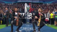اجرای زنده گروه 2سلوس در بازی رئال و لیورپول 2CELLOS UEFA