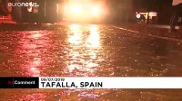 ویدیو؛ جاری شدن سیل شدید در اسپانیا